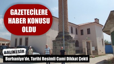 Tarihi Resimli Cami Dikkat Çekti