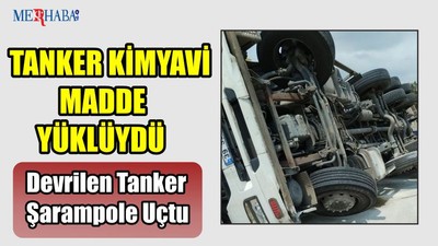 Devrilen Tanker Şarampole Uçtu