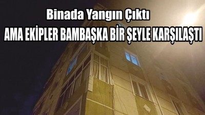 Binada Yangın Çıktı