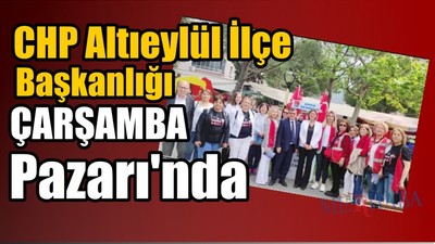 Çarşamba Pazarı'nda Stant Çalışması