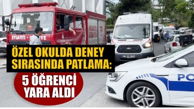 Özel Okulda Deney Sırasında Patlama Oldu