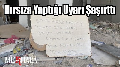 Hırsıza Yaptığı Uyarı Şaşırttı