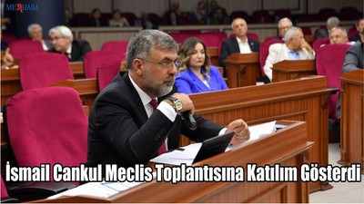 İsmail Cankul Meclis Toplantısında