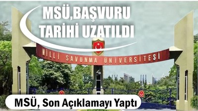 MSÜ, Açıklama Yaptı