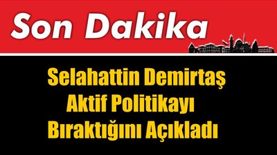 Selahattin Demirtaş Açıklama Yaptı