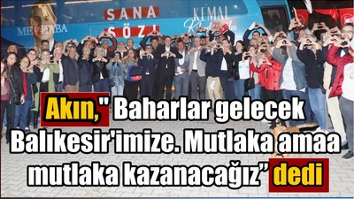 Baharlar gelecek Balıkesir'imize