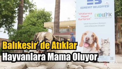 Balıkesir’de Atıklar Mama Oluyor