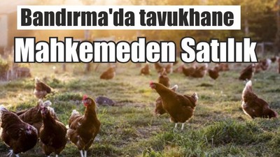 Bandırma'da tavukhane mahkemeden satılık