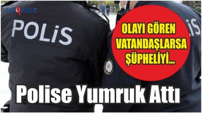 Polise Yumruk Attı