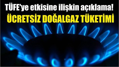 Ücretsiz doğalgaz tüketiminin TÜFE'ye etkisine ilişkin açıklama: