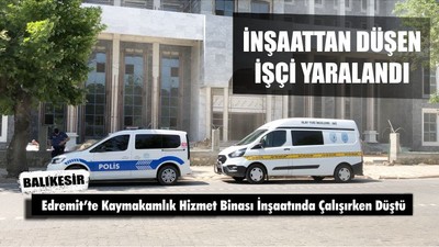 inşaattan Düşen İşçi Yara Aldı