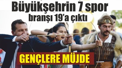 Gençlere Müjde: Büyükşehrin 7 spor branşı 19’a çıktı