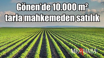 Gönen’de 10.000 m² tarla mahkemeden satılık
