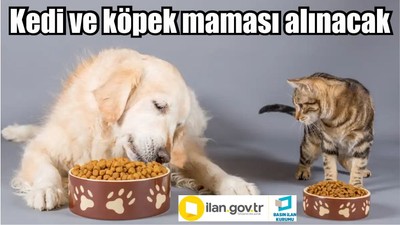 Kedi ve köpek maması alınacak