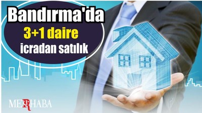 Bandırma'da 3+1 daire icradan satılık