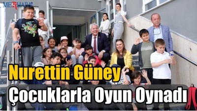 Güney Çocuklarla Oyun Oynadı