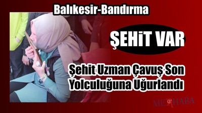 Balıkesir'de Şehit Var