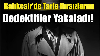 Balıkesir’de Tarla Hırsızlarını Dedektifler Yakaladı!