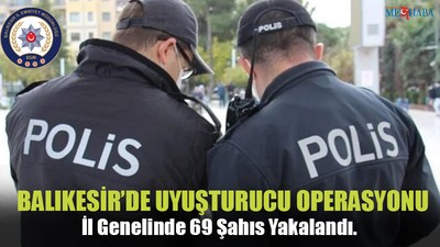 Balıkesir'de Uyuşturucu Operasyonu