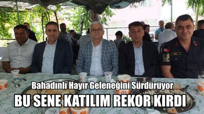 Bahadınlı Hayır Geleneğini Sürdürüyor