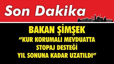 Bakan Şimşek Açıkladı