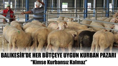 Balıkesir'de Her Bütçeye Uygun Kurban Pazarı