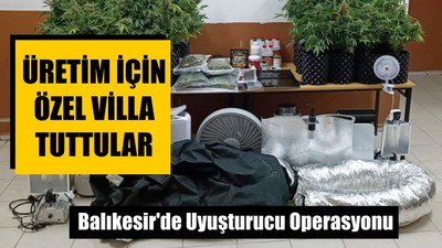 Balıkesir'de Uyuşturucu Operasyonu
