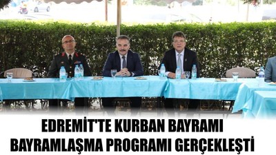 Edremit'te Kurban Bayramı Bayramlaşma Programı Gerçekleşti