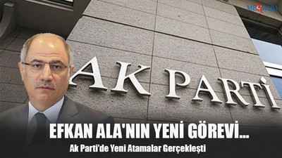 Efkan Ala'nın Yeni Görevi