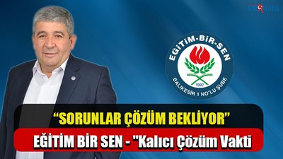 Eğitim Bir Sen "Kalıcı Çözüm Vakti