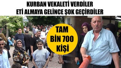 Kurban Vekaleti Verdiler Eti Almaya Gelince Şok Geçirdiler
