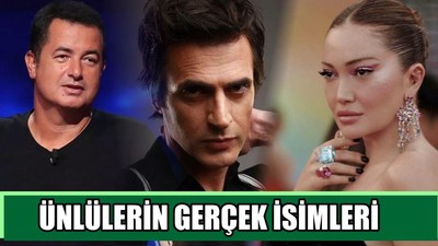 Ünlülerin Gerçek İsimleri