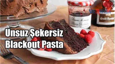Unsuz Şekersiz Blackout Pasta