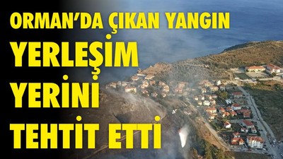 Datça’daki orman yangını yerleşim yerlerini tehdit ediyor
