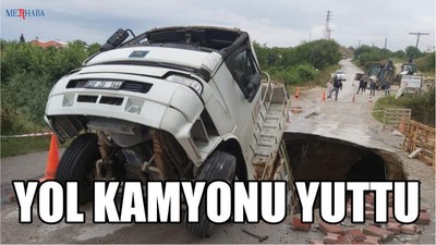 Yol Kamyonu Yuttu