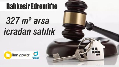Balıkesir Edremit'te 327 m² arsa icradan satılık