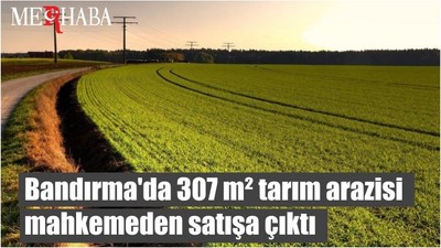 Bandırma'da 307 m² tarım arazisi mahkemeden satışa çıktı