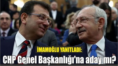 İmamoğlu Yanıtladı:"CHP Genel Başkanlığı'na aday mısınız"