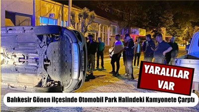 Otomobil Kamyonete Çarptı
