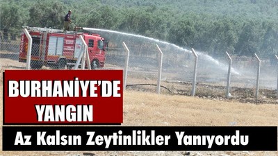 Burhaniye'de Yangın