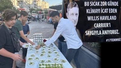 Adana'da Klimanın Mucidine Tatlı Hayrı Yaptı