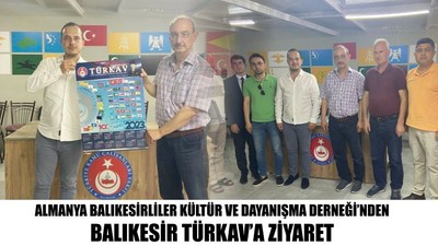 Almanya Balıkesirliler Kültür Ve Dayanışma Derneği’nden Balıkesir Türkav’a Ziyaret