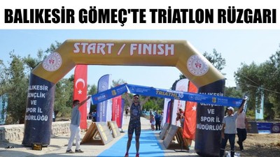 Balıkesir Gömeç'te Triatlon Rüzgarı