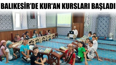 Balıkesir’de Kur'an Kursları Başladı