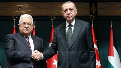 Filistin Lideri Mahmut Abbas Ankara'da