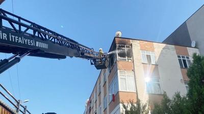 Gönen'de Büyük Korku ! Bir Evin Balkonunda Yangın Çıktı