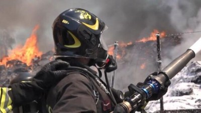Roma’da Atık Toplama Alanında Yangın