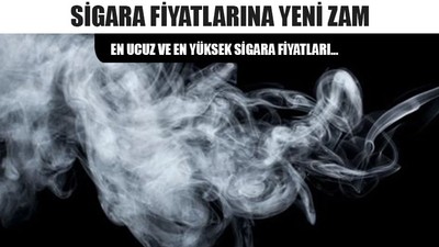 Sigara Fiyatlarına Yeni Zam