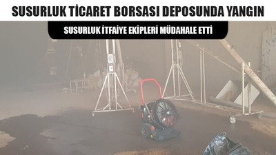 Susurluk Ticaret Borsası Deposunda Yangın