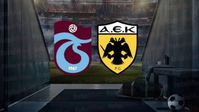 Trabzonspor - AEK Maçı Başladı